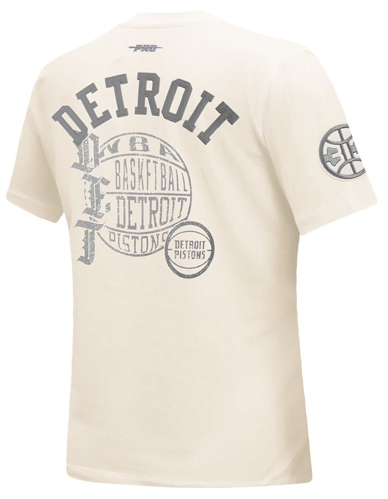 Pro Standard Women's Detroit Pistons Off White Street Team Slim T-Shirt product image