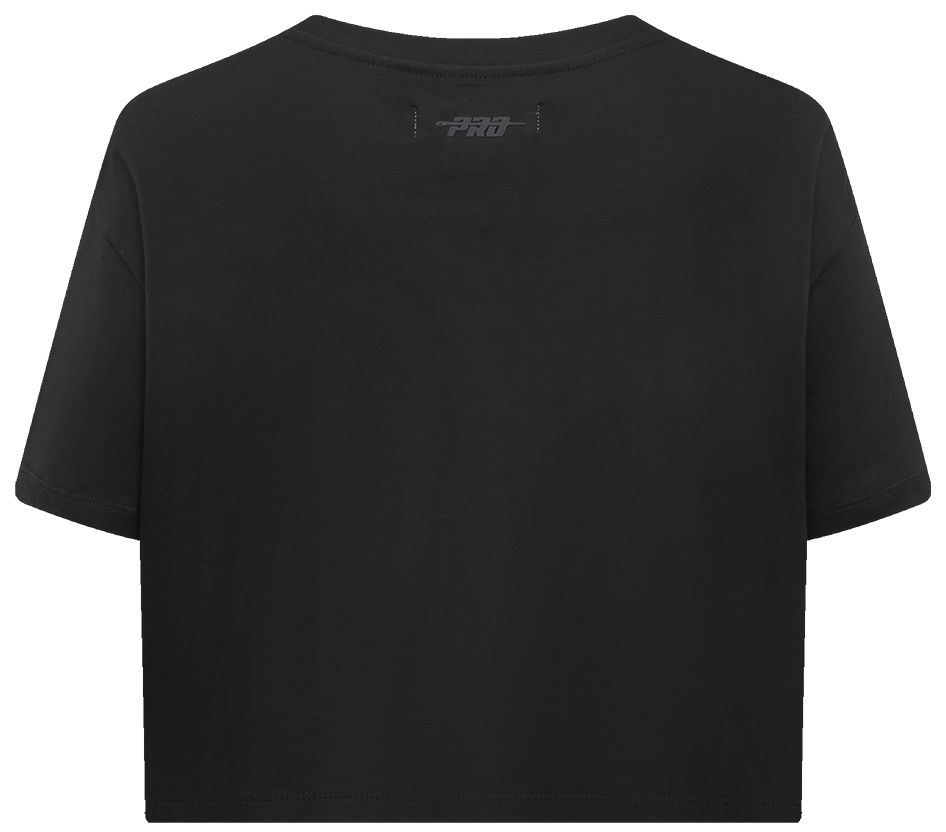 Pro Standard Women's Detroit Pistons Black Neutral Boxy Cropped T-Shirt product image