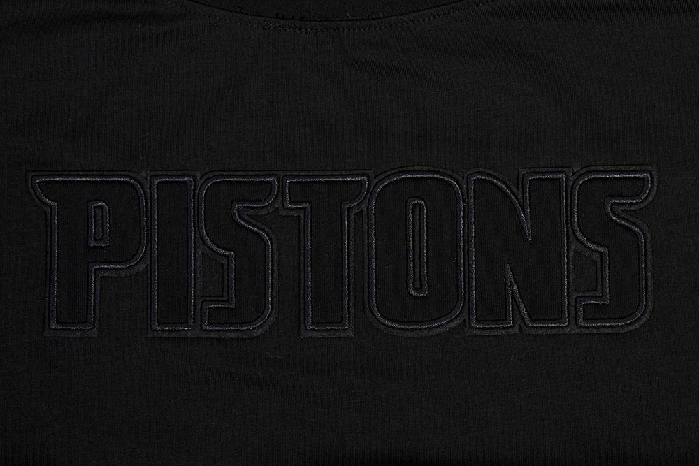 Pro Standard Women's Detroit Pistons Black Neutral Boxy Cropped T-Shirt product image