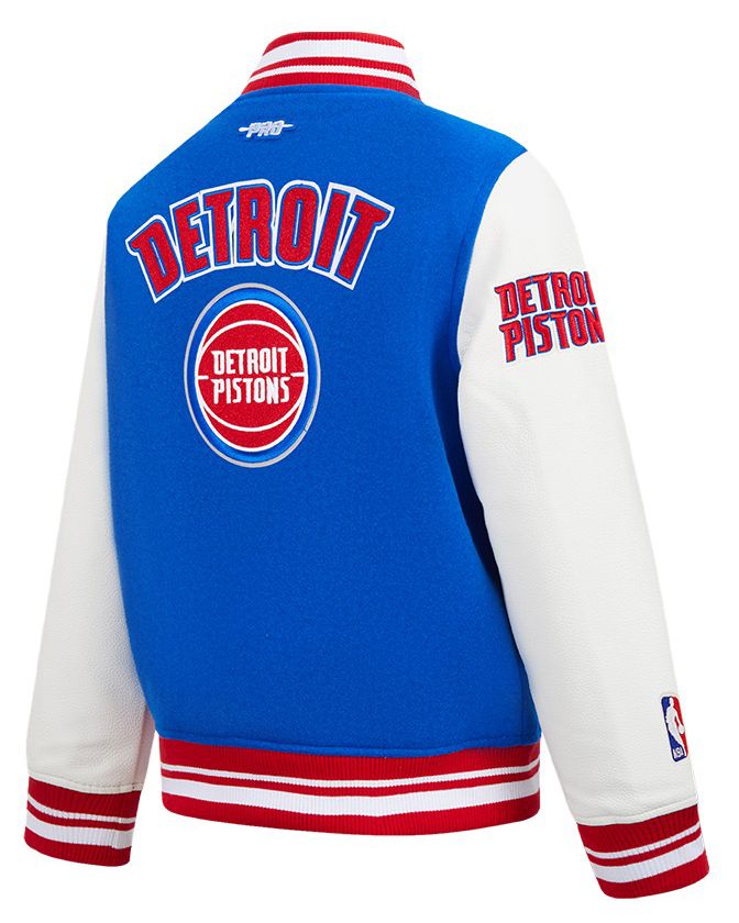 Pro Standard Youth Detroit Pistons Blue Wool Varsity Jacket product image