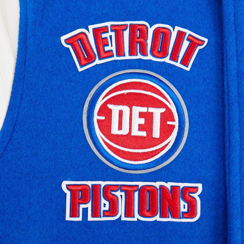 Pro Standard Youth Detroit Pistons Blue Wool Varsity Jacket product image
