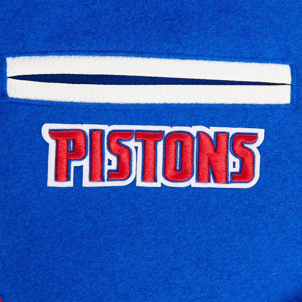 Pro Standard Youth Detroit Pistons Blue Wool Varsity Jacket product image