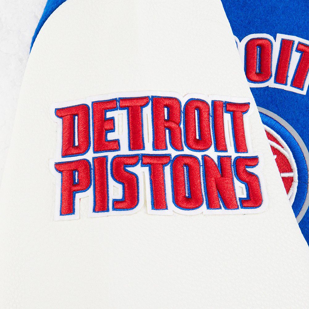 Pro Standard Youth Detroit Pistons Blue Wool Varsity Jacket product image
