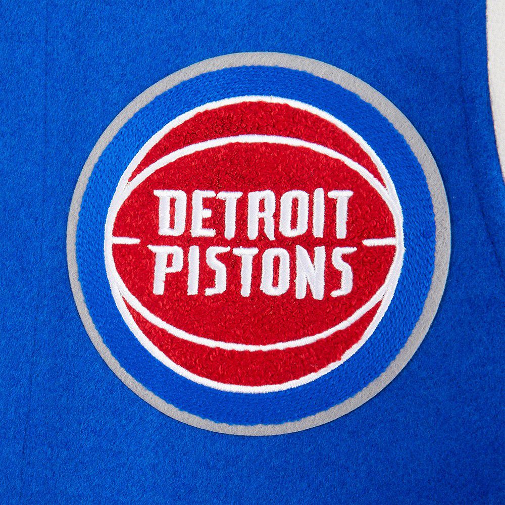 Pro Standard Youth Detroit Pistons Blue Wool Varsity Jacket product image