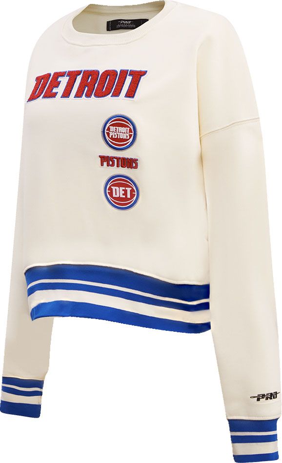 Pro Standard Women's Detroit Pistons Ribbed Crewneck Sweatshirt product image