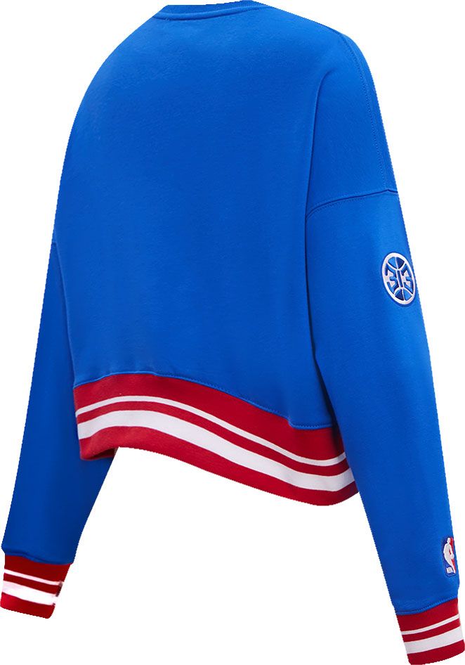 Pro Standard Women's Detroit Pistons Ribbed Crewneck Sweatshirt product image