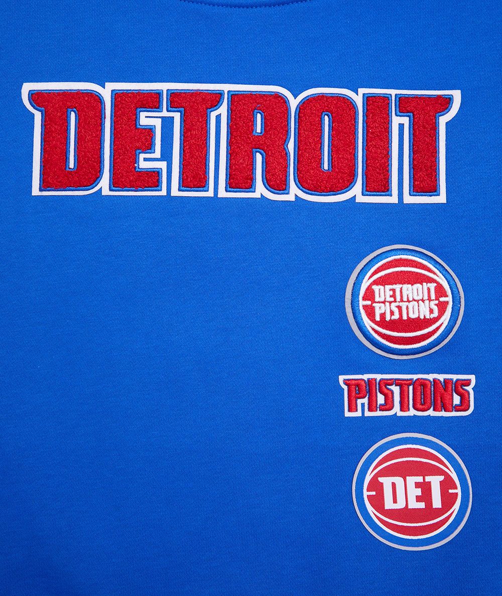 Pro Standard Women's Detroit Pistons Ribbed Crewneck Sweatshirt product image