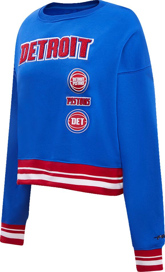 Pro Standard Women's Detroit Pistons Ribbed Crewneck Sweatshirt product image