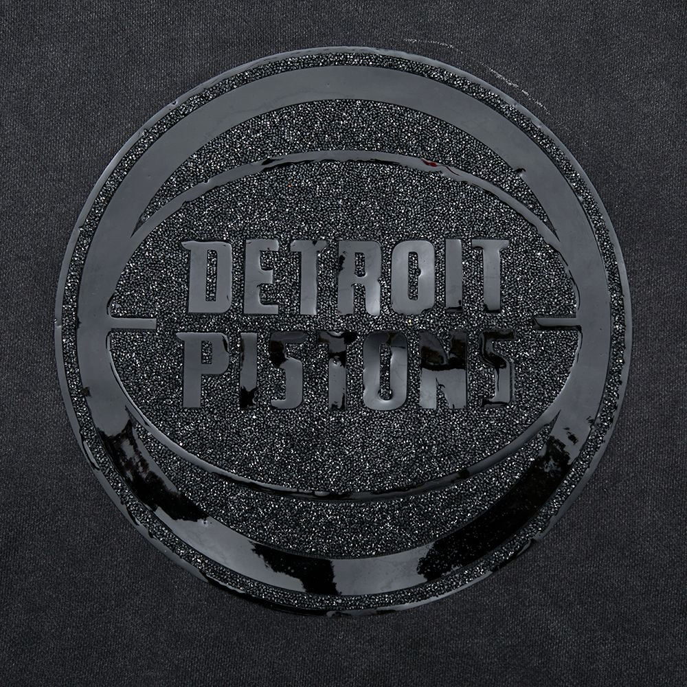 Pro Standard Women's Detroit Pistons Black Crystalline Cropped Pullover Hoodie product image