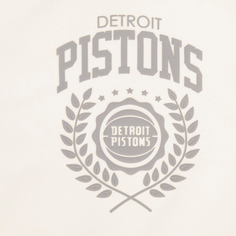 Pro Standard Women's Detroit Pistons Off White Street Team Crewneck Sweatshirt product image
