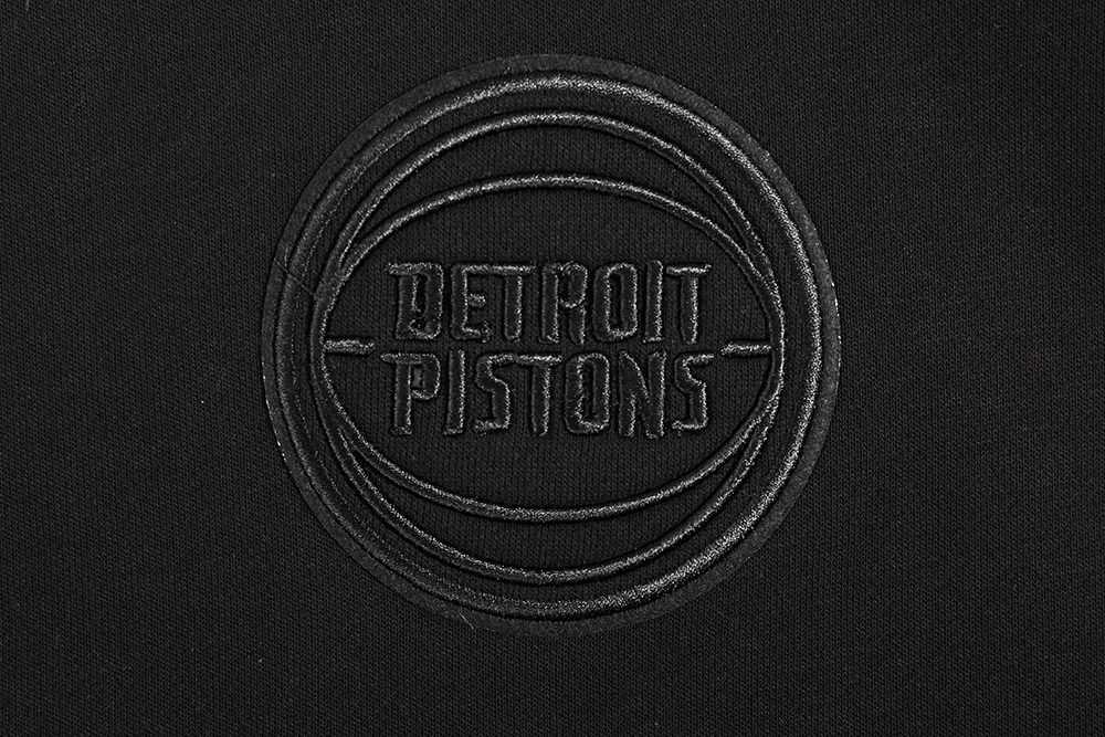 Pro Standard Women's Detroit Pistons Black Neutral Cropped Fleece Pullover Hoodie product image
