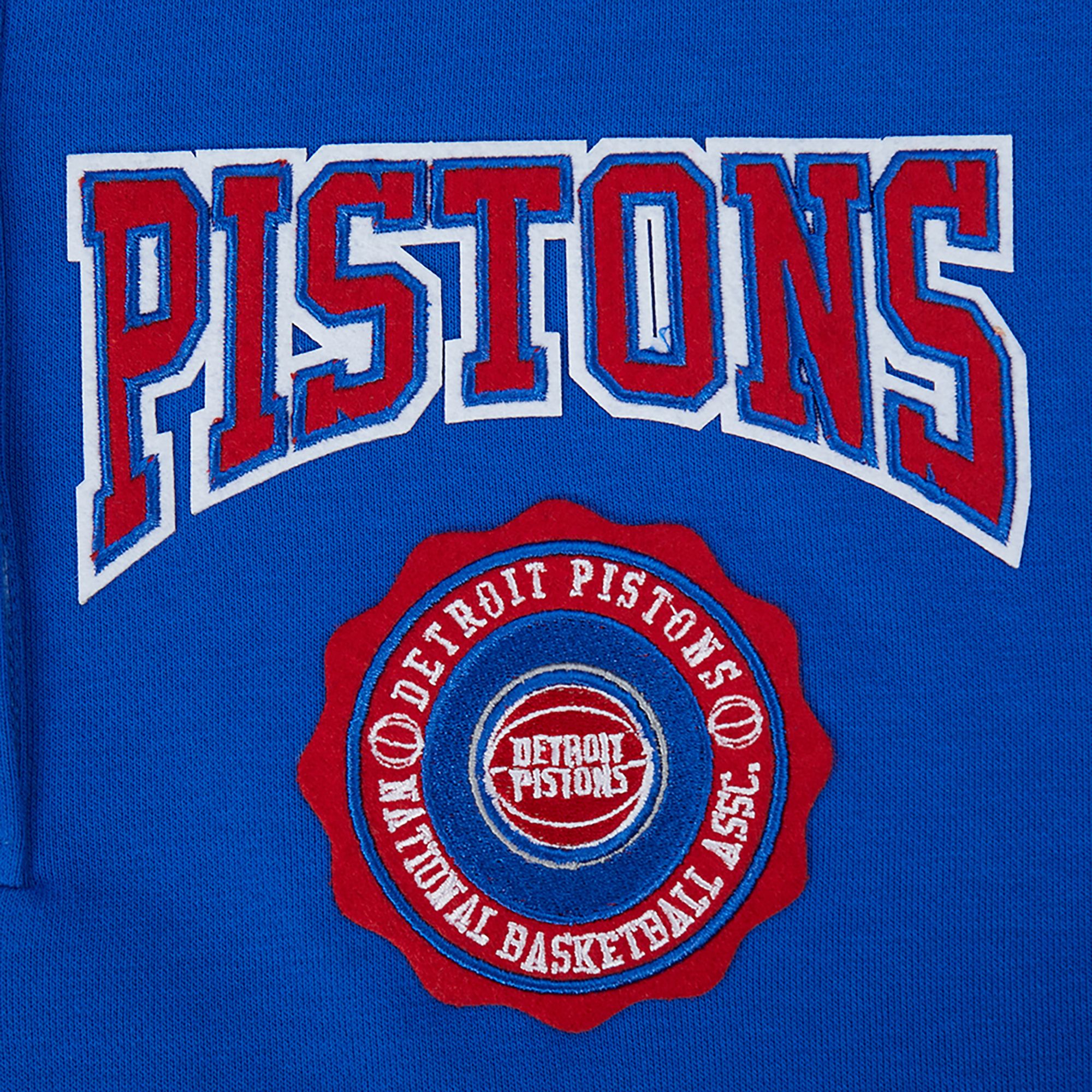 Pro Standard Women's Detroit Pistons Blue Crest Emblem Long Sleeve Polo product image