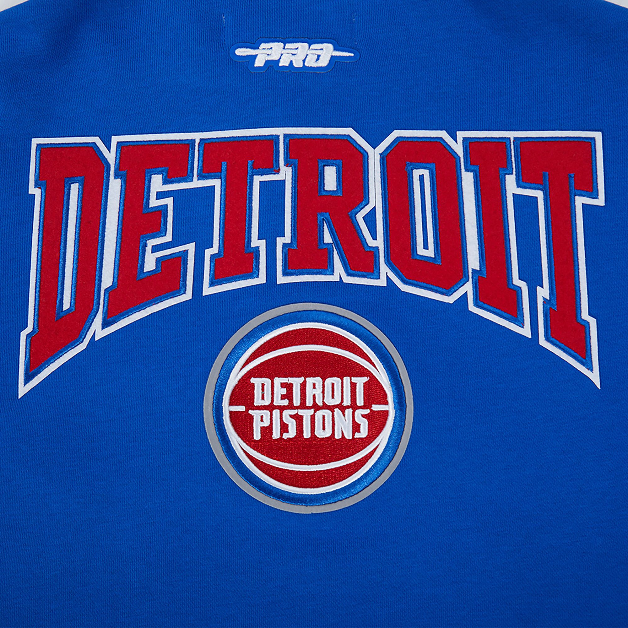 Pro Standard Women's Detroit Pistons Blue Crest Emblem Long Sleeve Polo product image