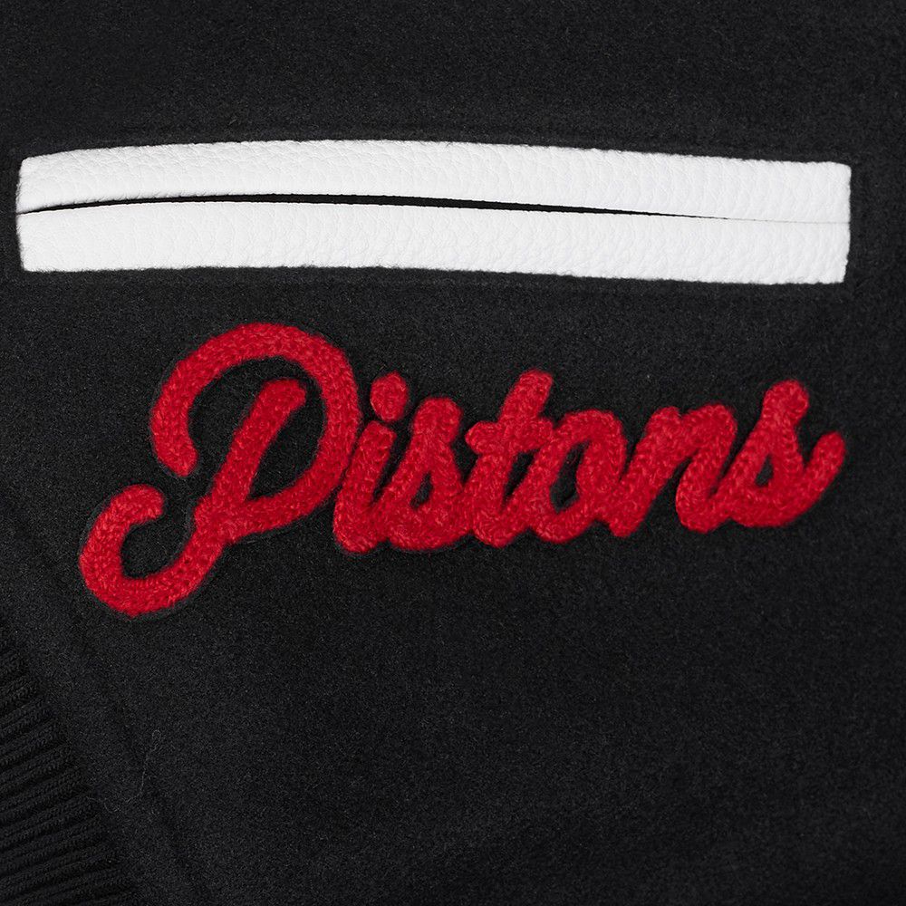Pro Standard Women's Detroit Pistons Black Legacy Varsity Jacket product image