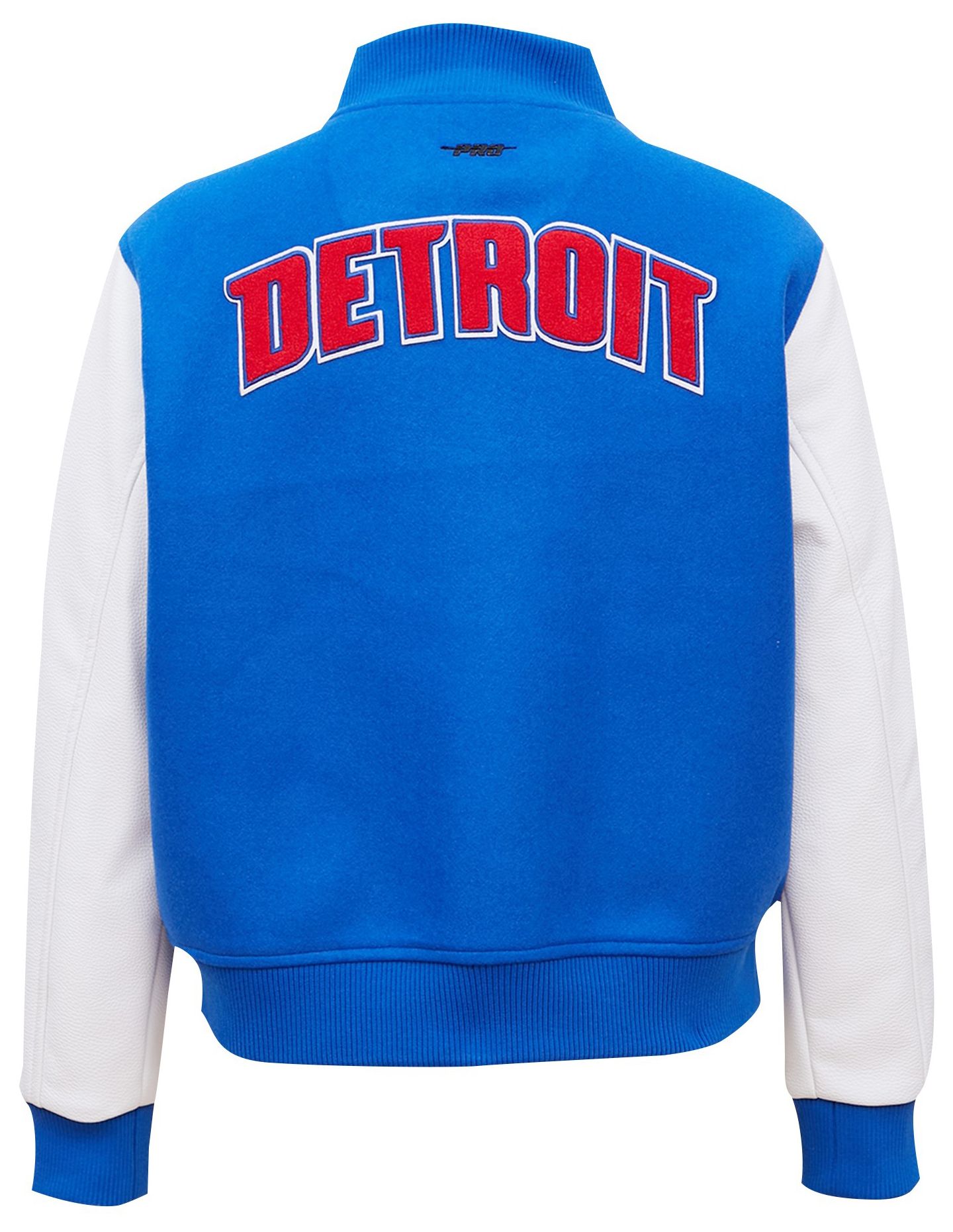 Pro Standard Women's Detroit Pistons Blue Classic Wool Varsity Jacket product image