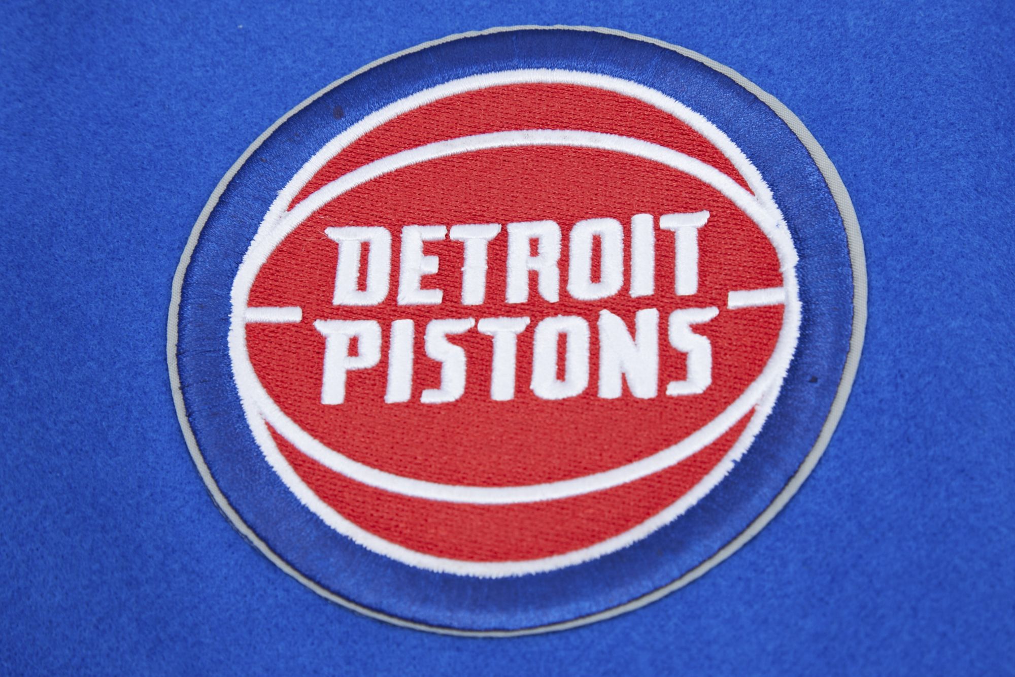 Pro Standard Women's Detroit Pistons Blue Classic Wool Varsity Jacket product image