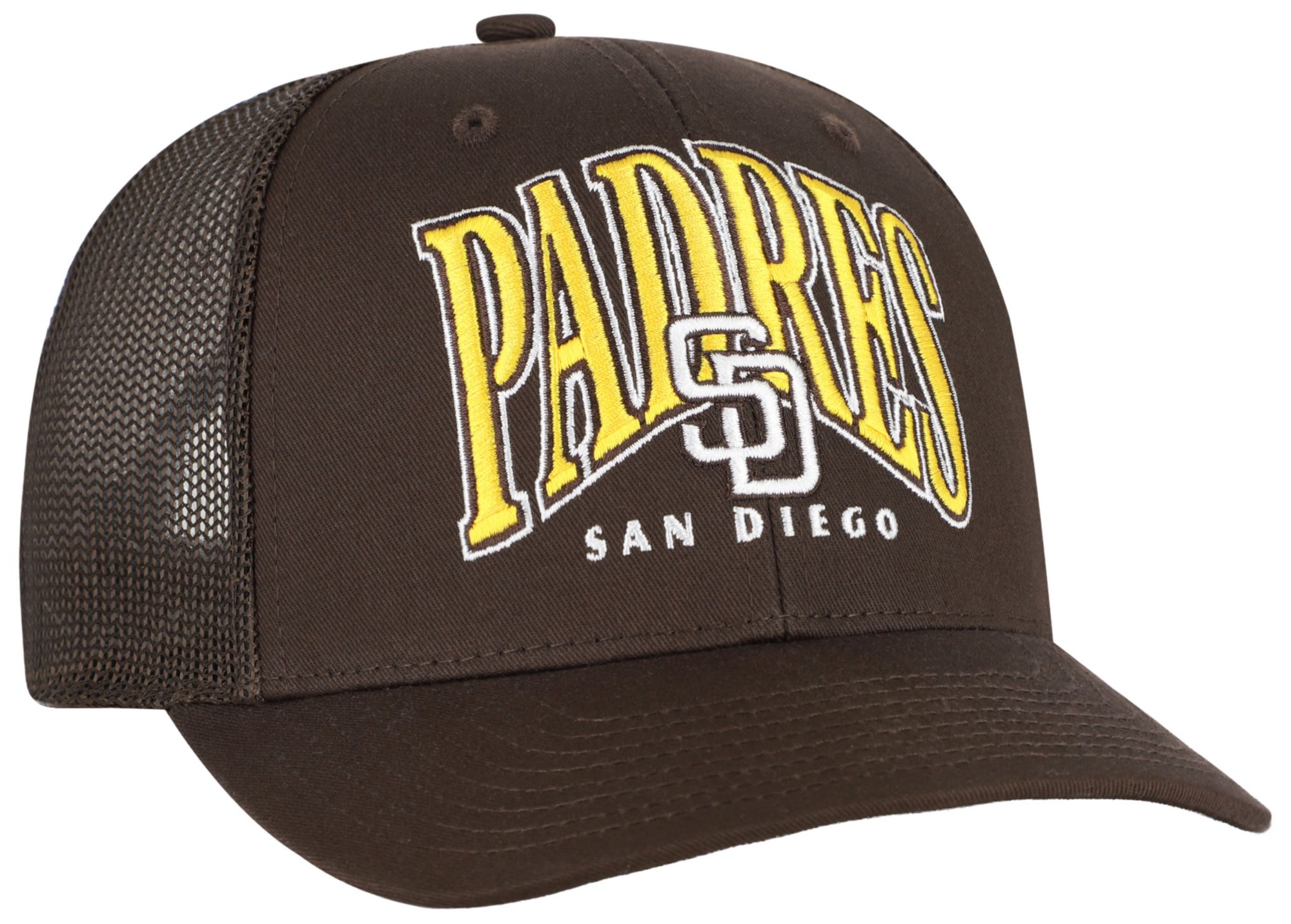 '47 Adult San Diego Padres Brown Drawbridge Trucker Adjustable Hat product image