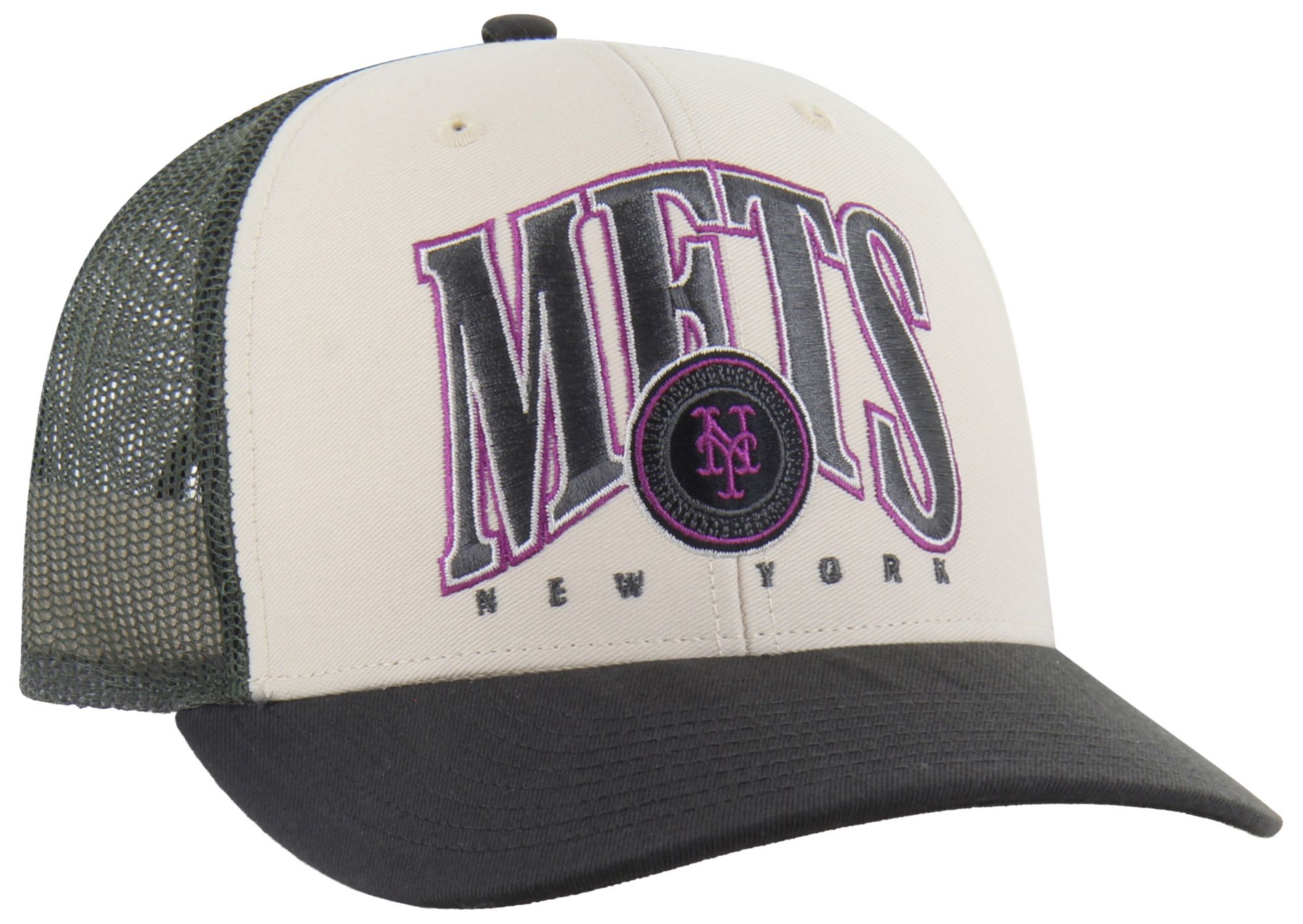 '47 Adult New York Mets Grey Drawbridge Trucker Adjustable Hat product image