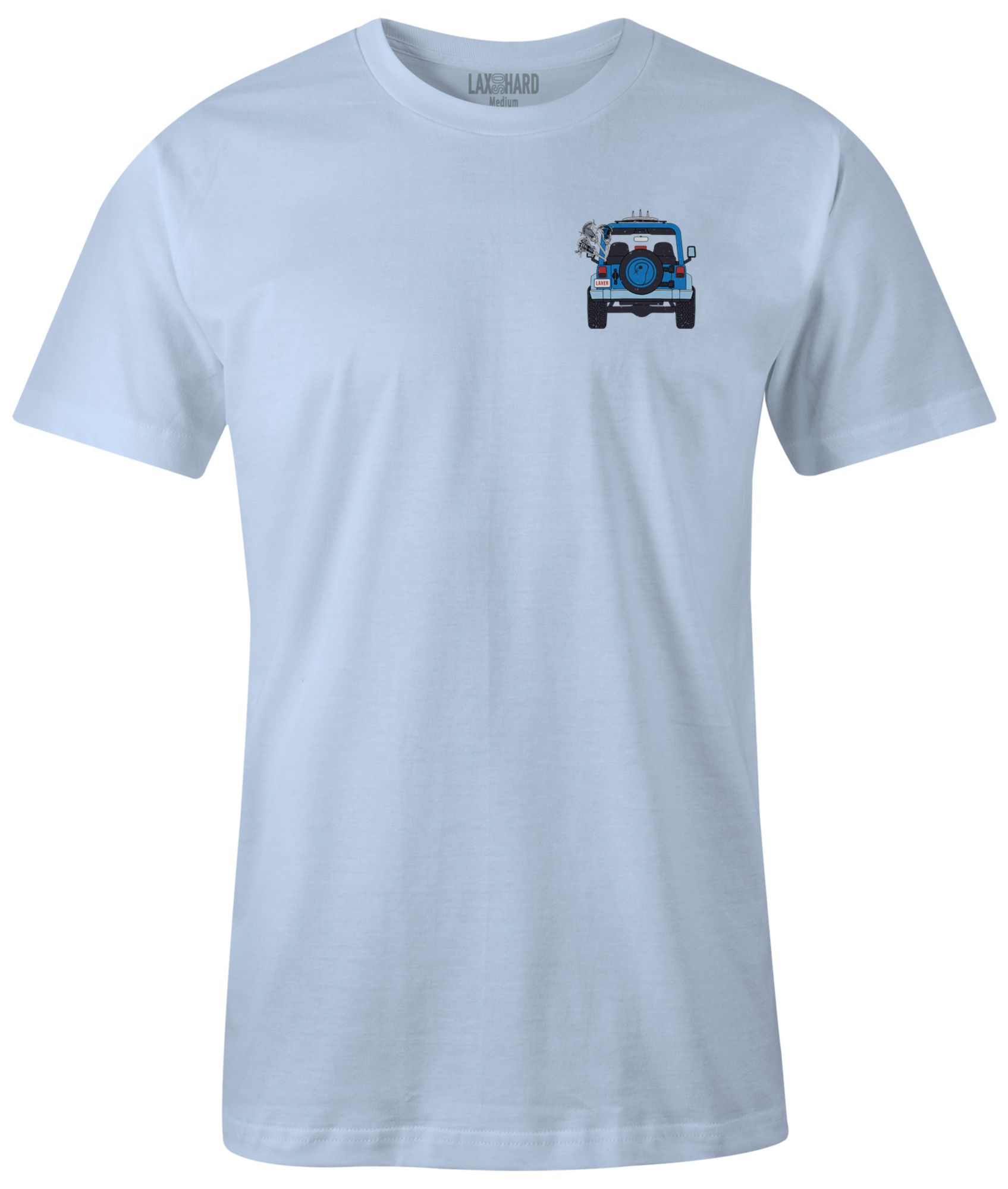 LAX SO HARD Adult Beach Jeep Lacrosse Short Sleeve T-Shirt