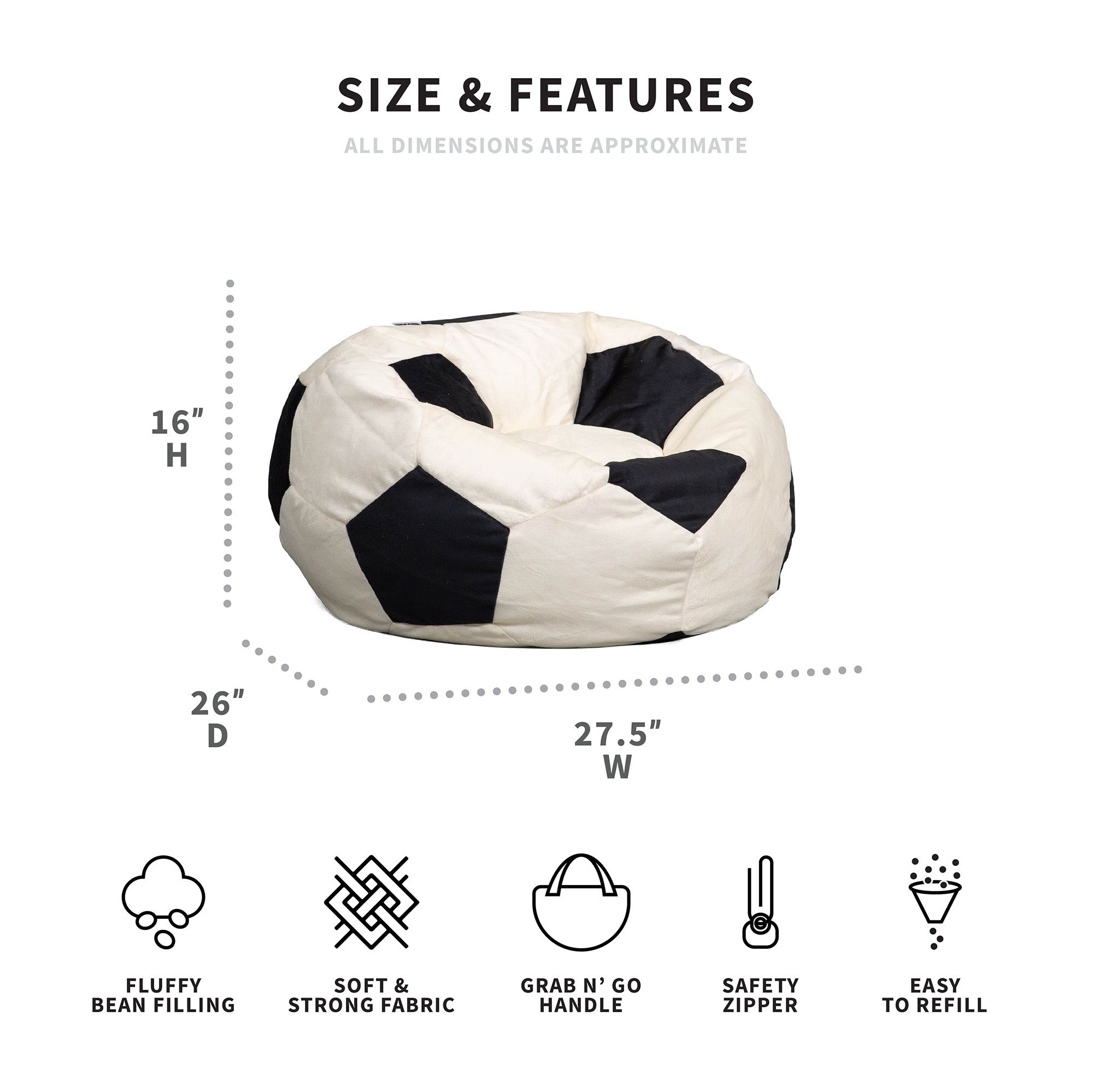 Big Joe Sports Bean Bag Chair product image