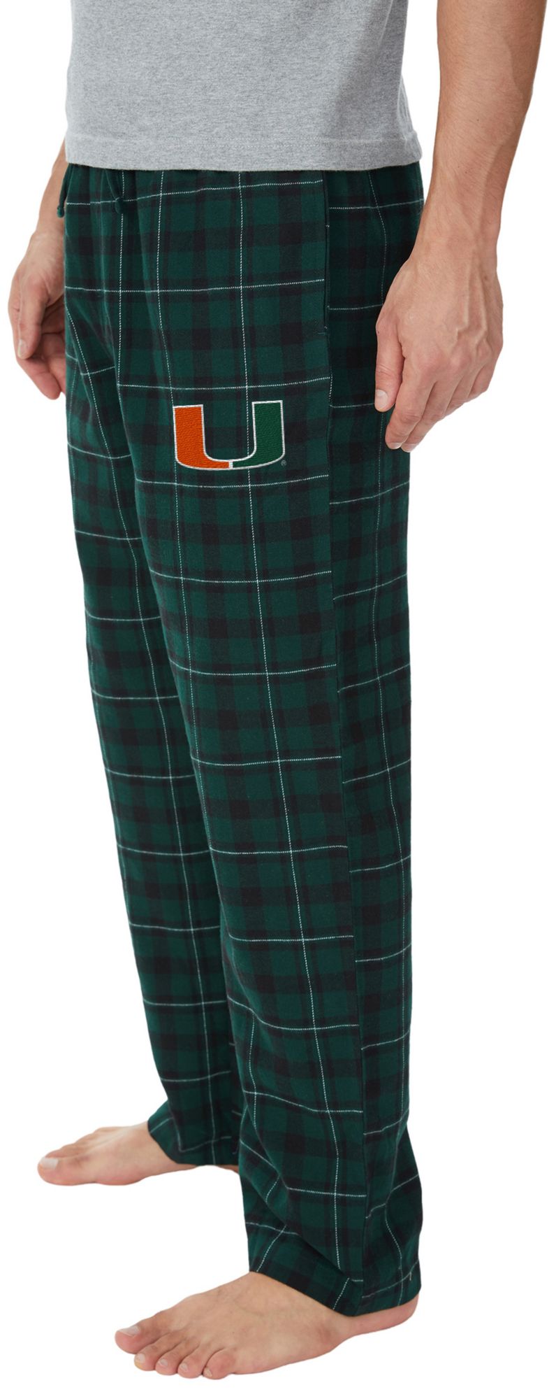 Concepts Sport Men's Miami Hurricanes Flannel Sleep Pants product image