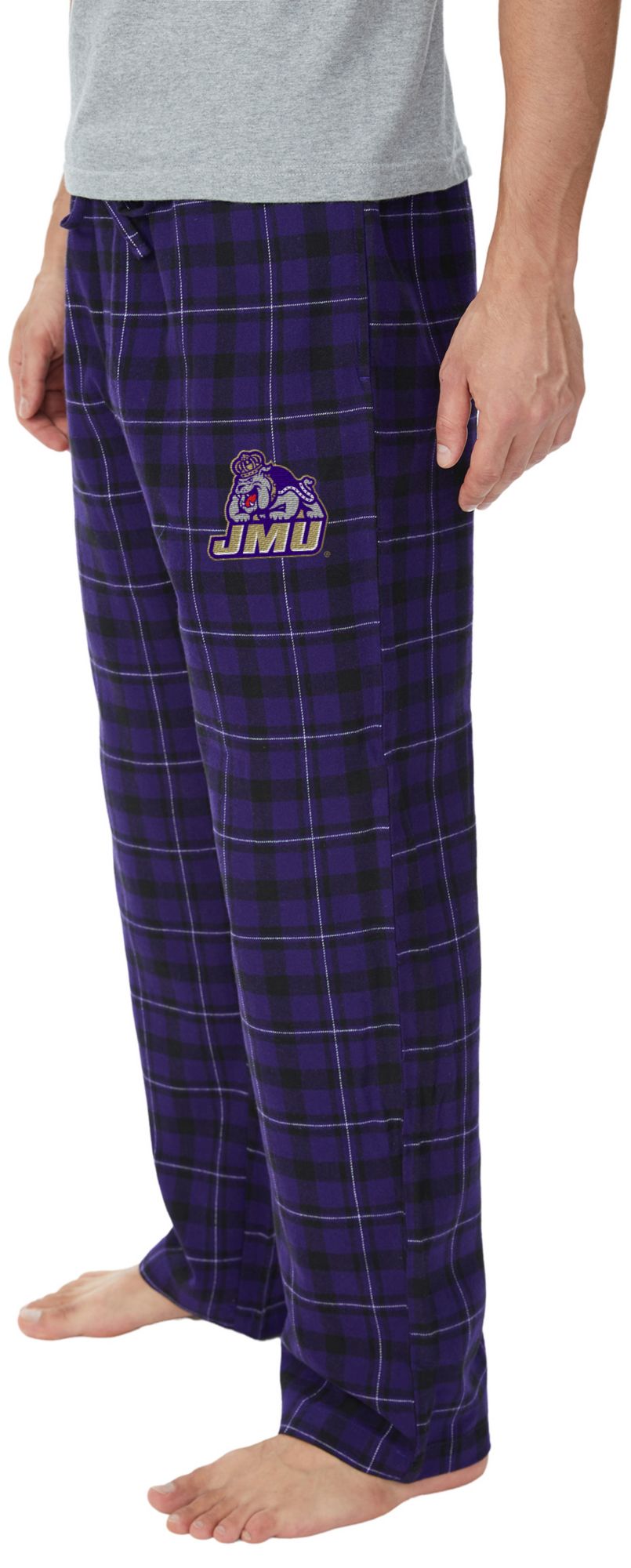 Concepts Sport Men's James Madison Dukes Flannel Sleep Pants product image