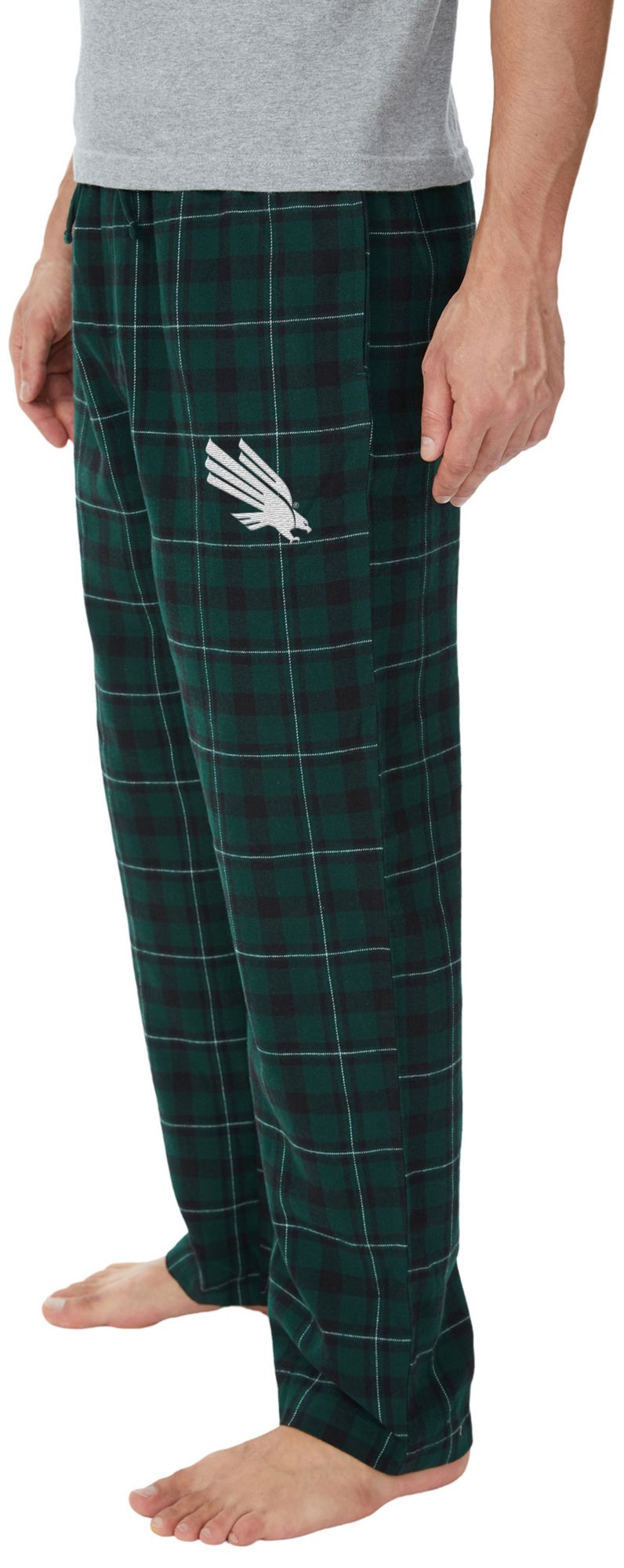 Concepts Sport Men's North Texas Mean Green Flannel Sleep Pants product image