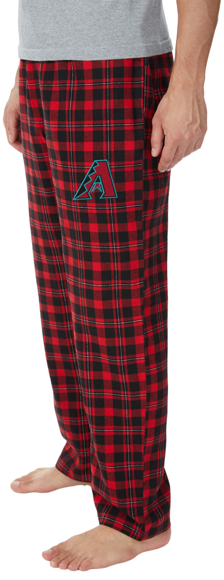 Concepts Sport Adult Arizona Diamondbacks Black Hawthorn Flannel Pants product image