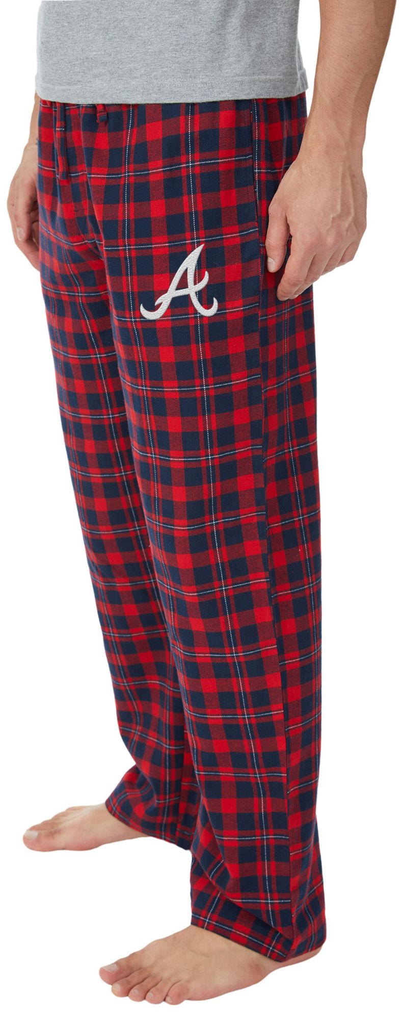 Concepts Sport Adult Atlanta Braves Navy Hawthorn Flannel Pants product image