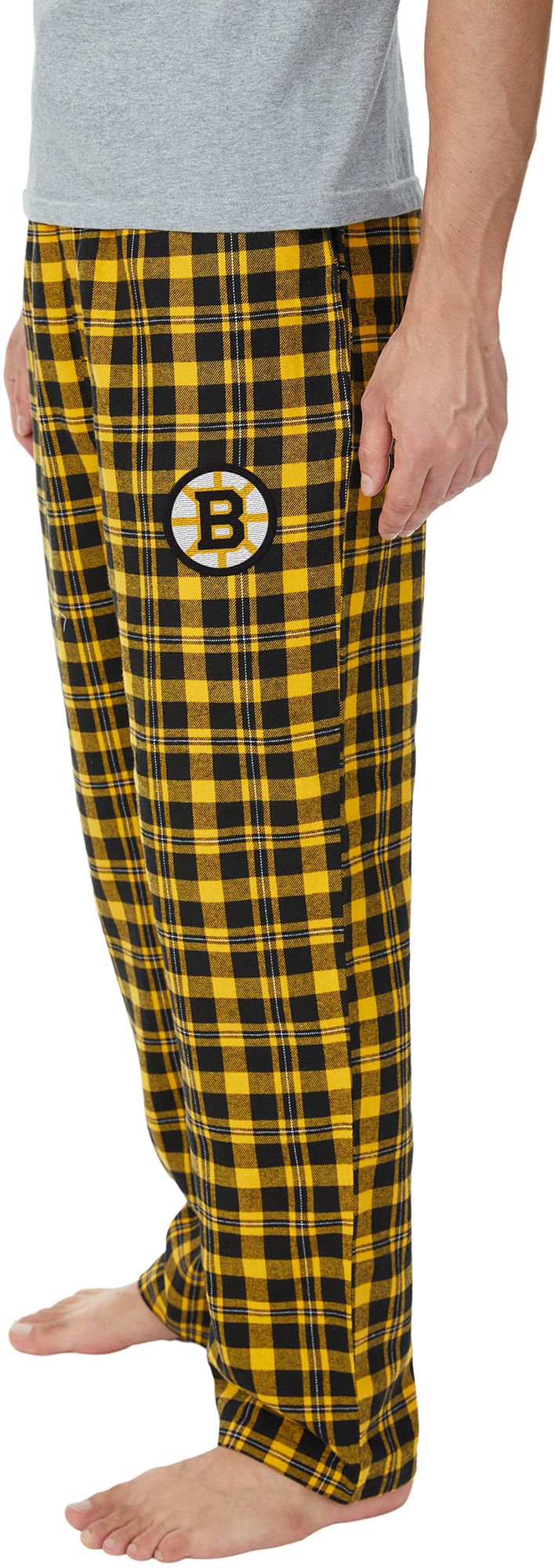 Concepts Sport Men's Boston Bruins Black Hawthorn Flannel Pants product image