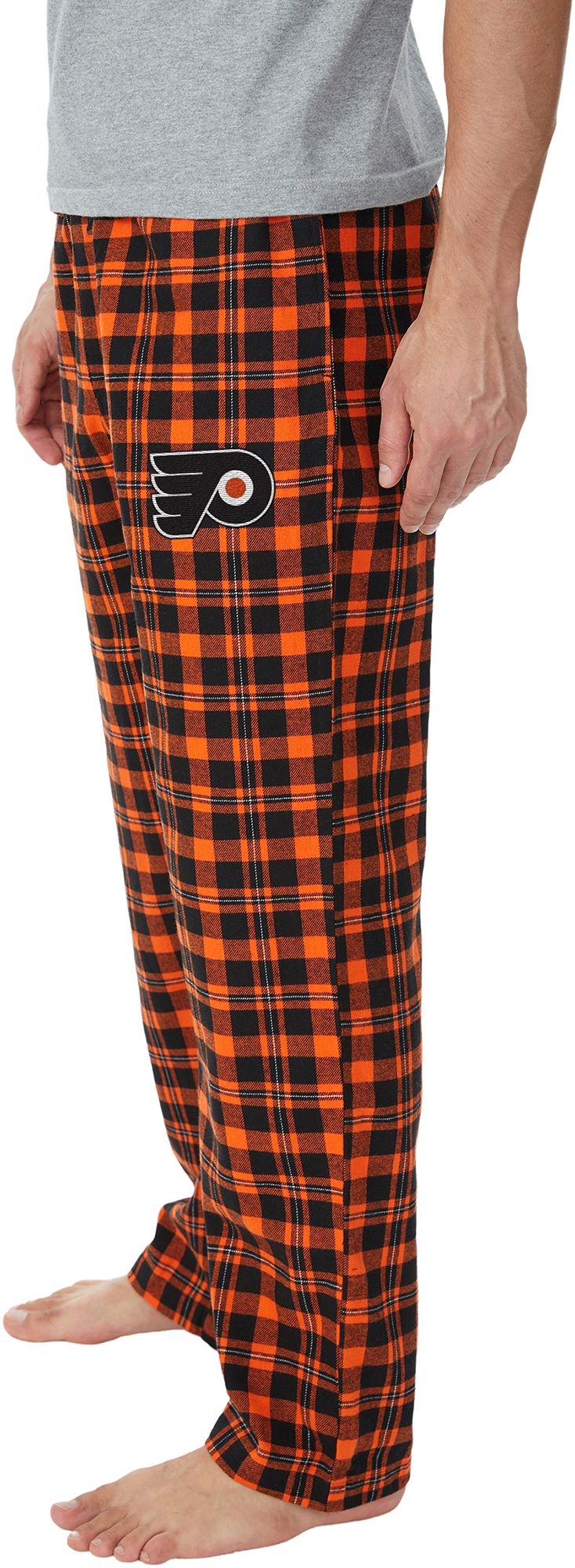 Concepts Sport Men's Philadelphia Flyers Black Hawthorn Flannel Pants product image