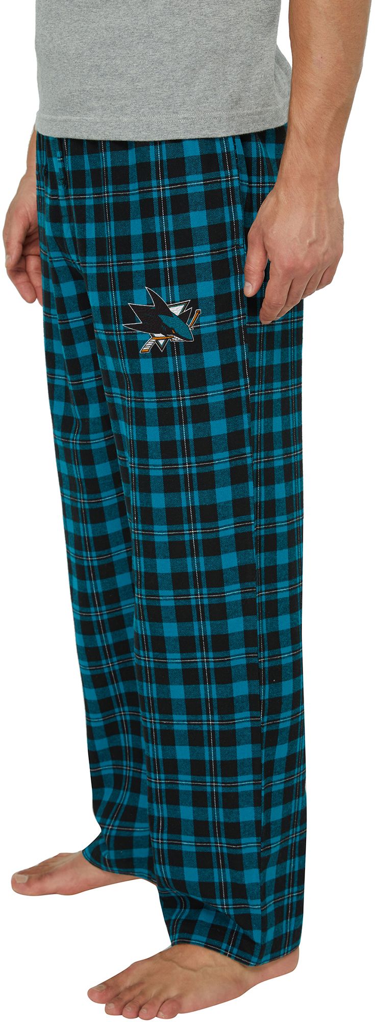 Concepts Sport Men's San Jose Sharks Black Hawthorn Flannel Pants product image