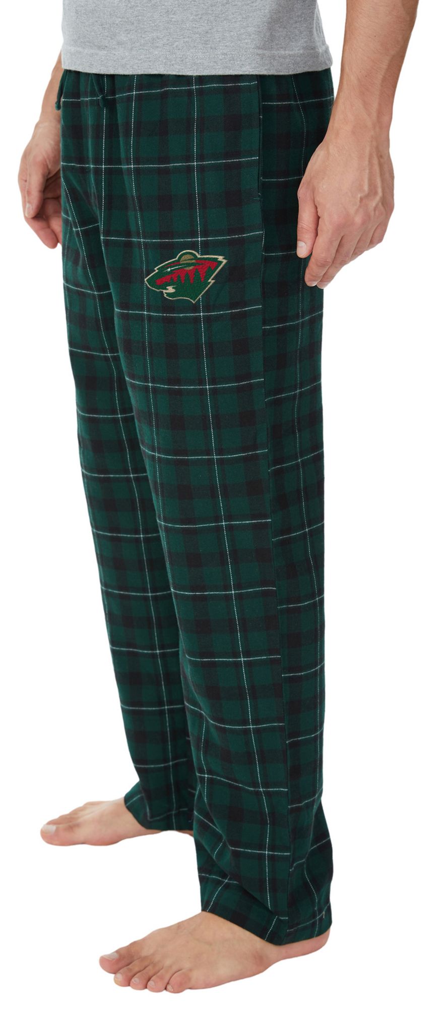 Concepts Sport Men's Minnesota Wild Green Hawthorn Flannel Pants product image