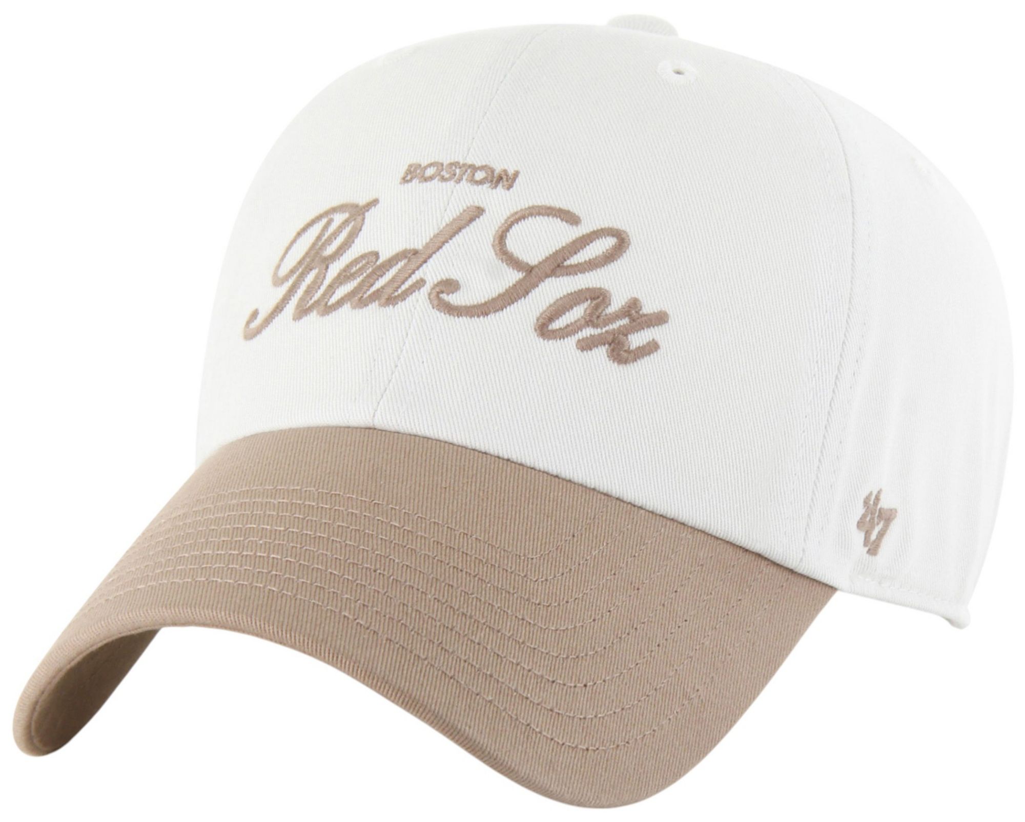 '47 Adult Boston Red Sox White 2-Tone Foundation Clean Up Adjustable Hat product image