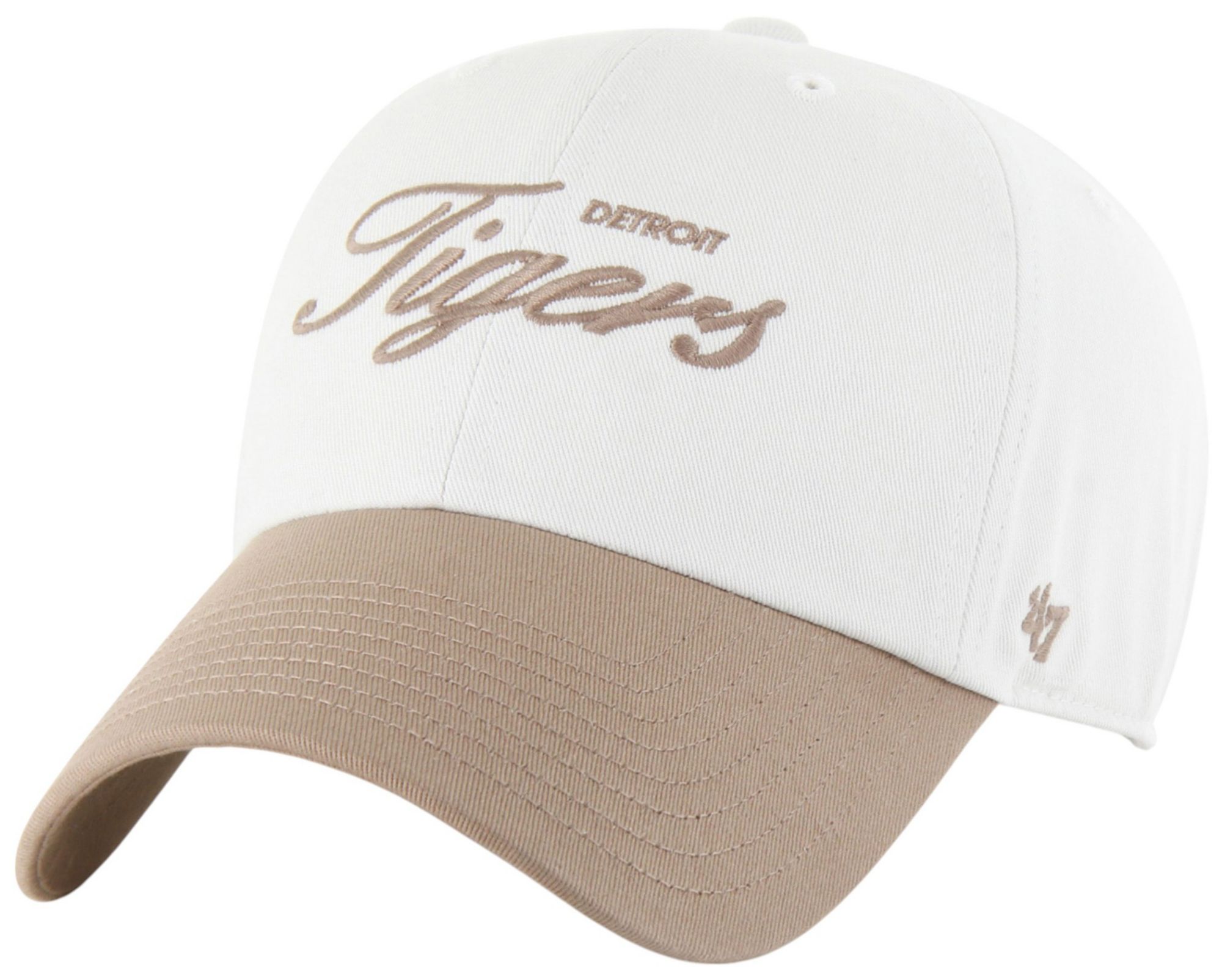 '47 Adult Detroit Tigers White 2-Tone Foundation Clean Up Adjustable Hat product image