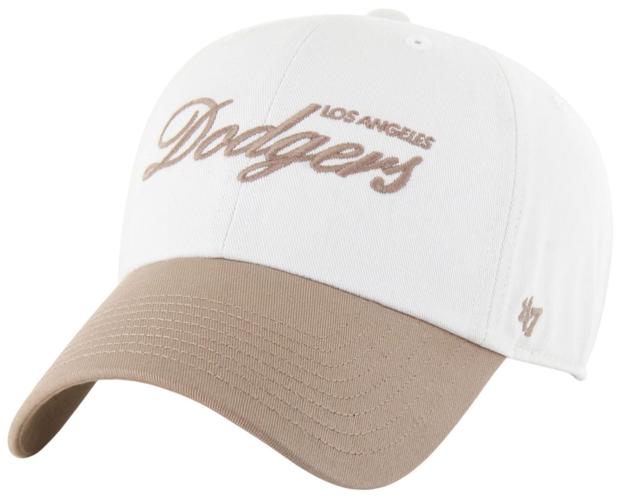 '47 Adult Los Angeles Dodgers White 2-Tone Foundation Clean Up Adjustable Hat product image