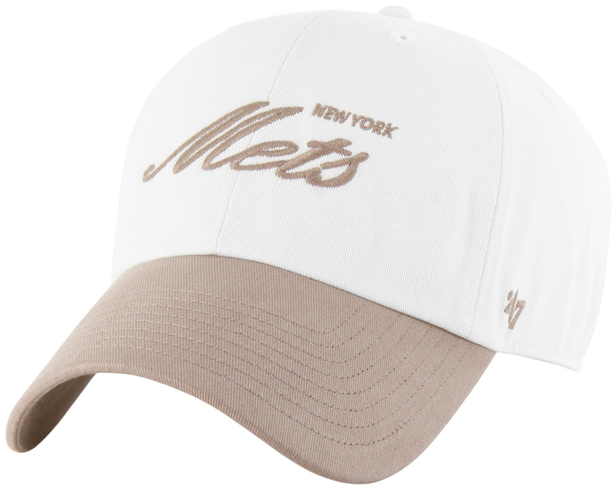 '47 Adult New York Mets White 2-Tone Foundation Clean Up Adjustable Hat product image