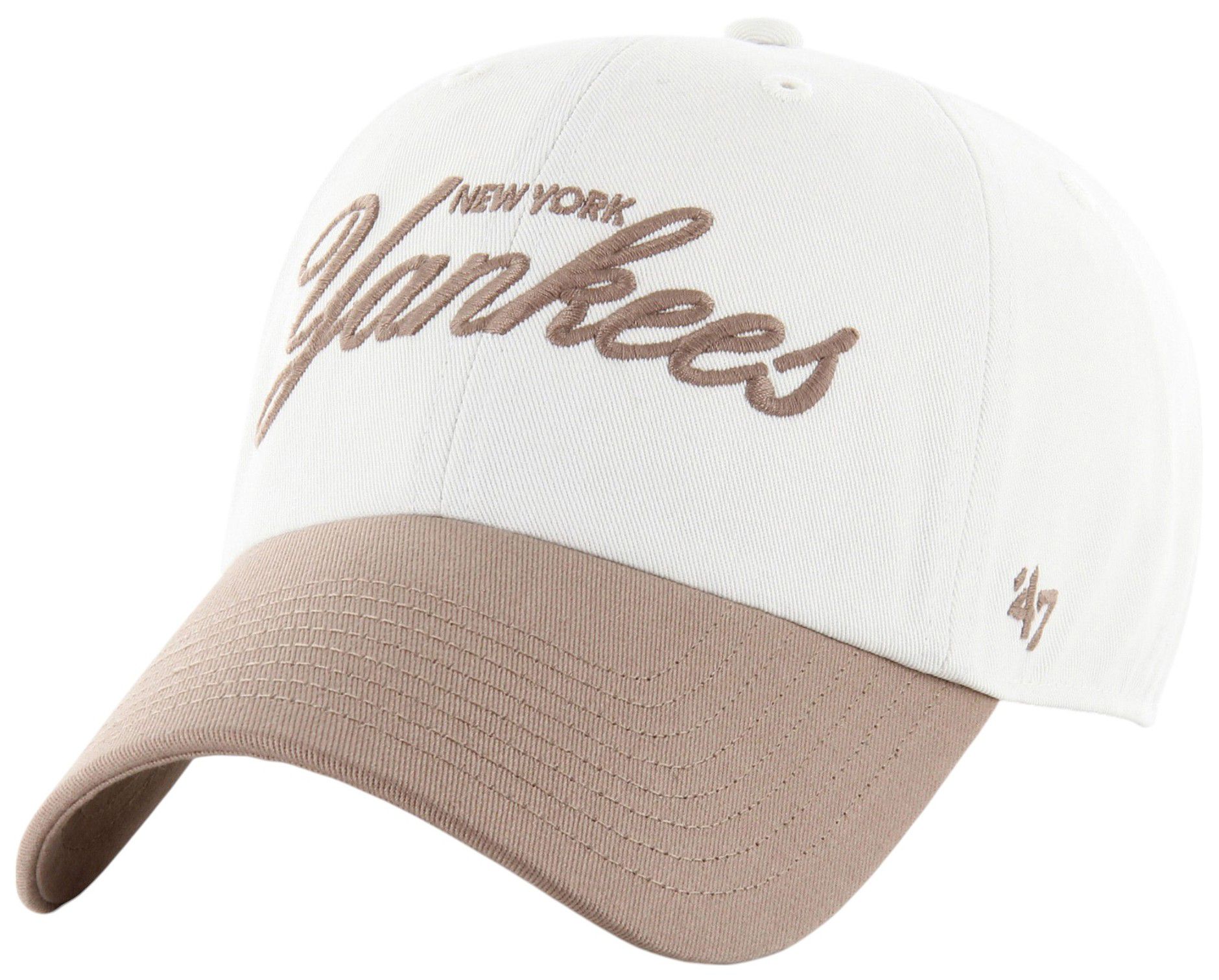 '47 Adult New York Yankees White 2-Tone Foundation Clean Up Adjustable Hat product image