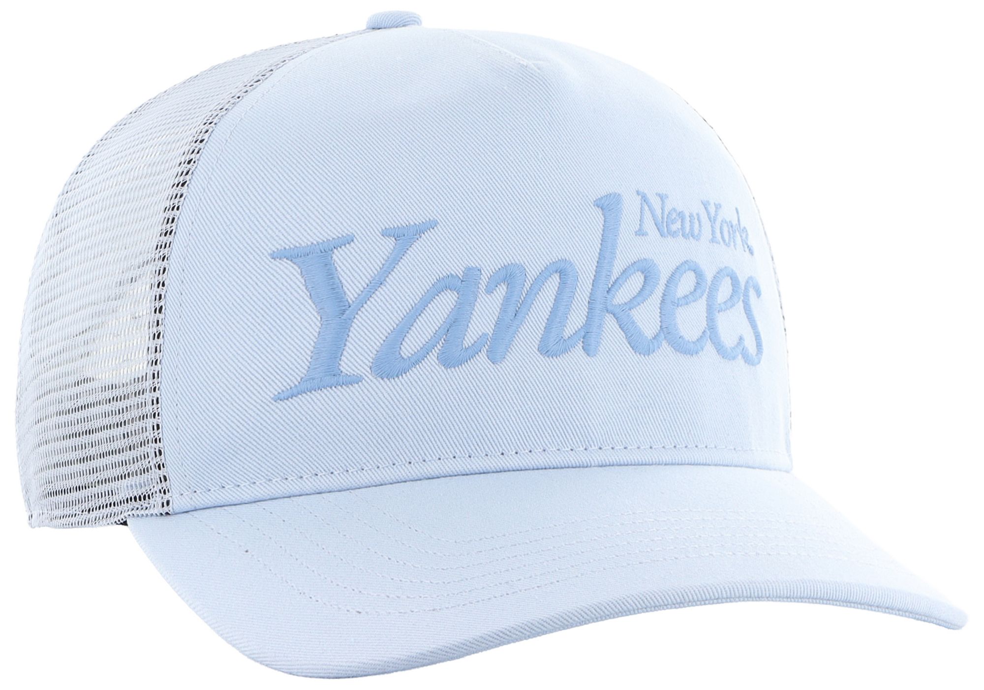 '47 Adult New York Yankees Light Blue Foundation Script Hitch Adjustable Hat product image
