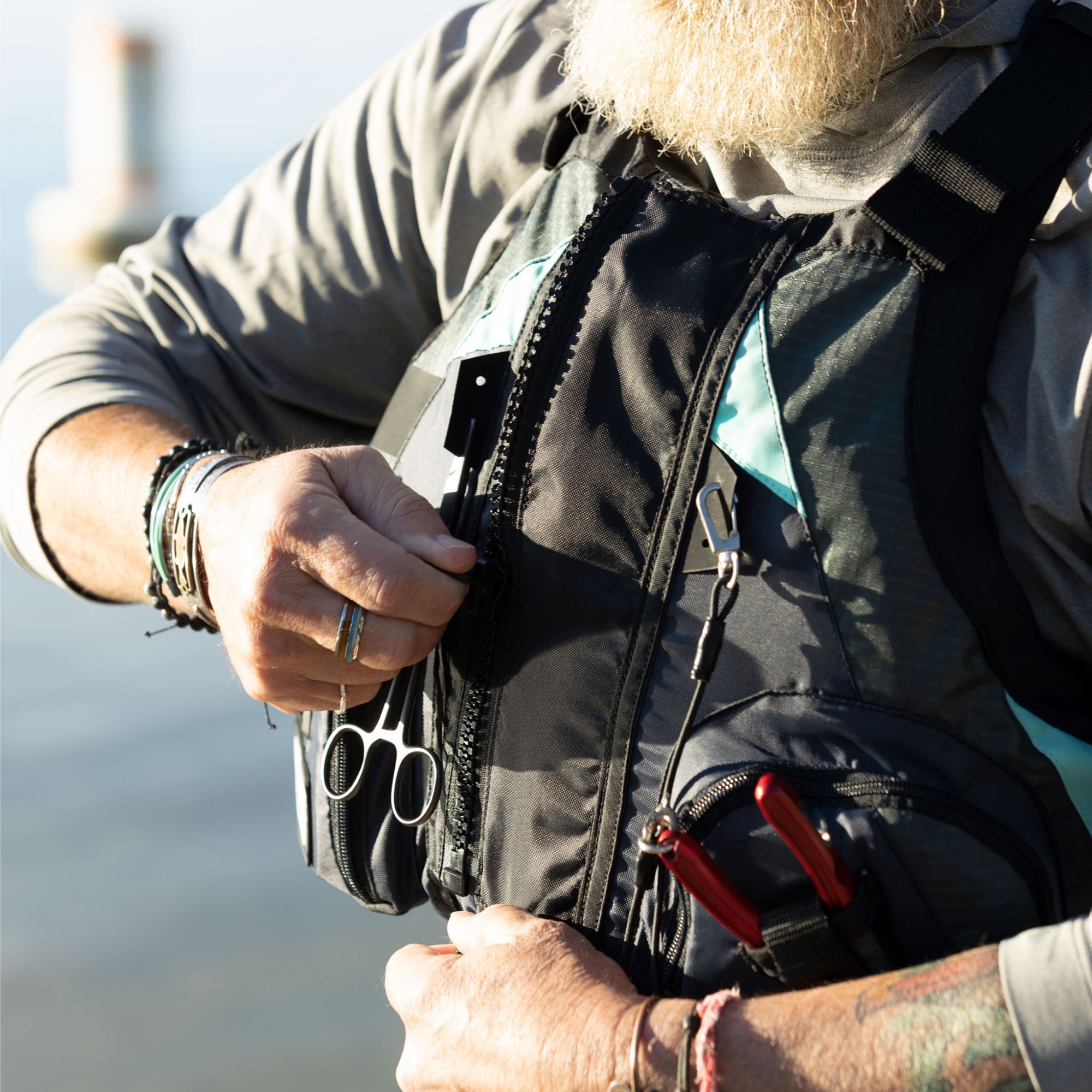BOTE L-XL Adult Fishing Foam PFD Vest product image