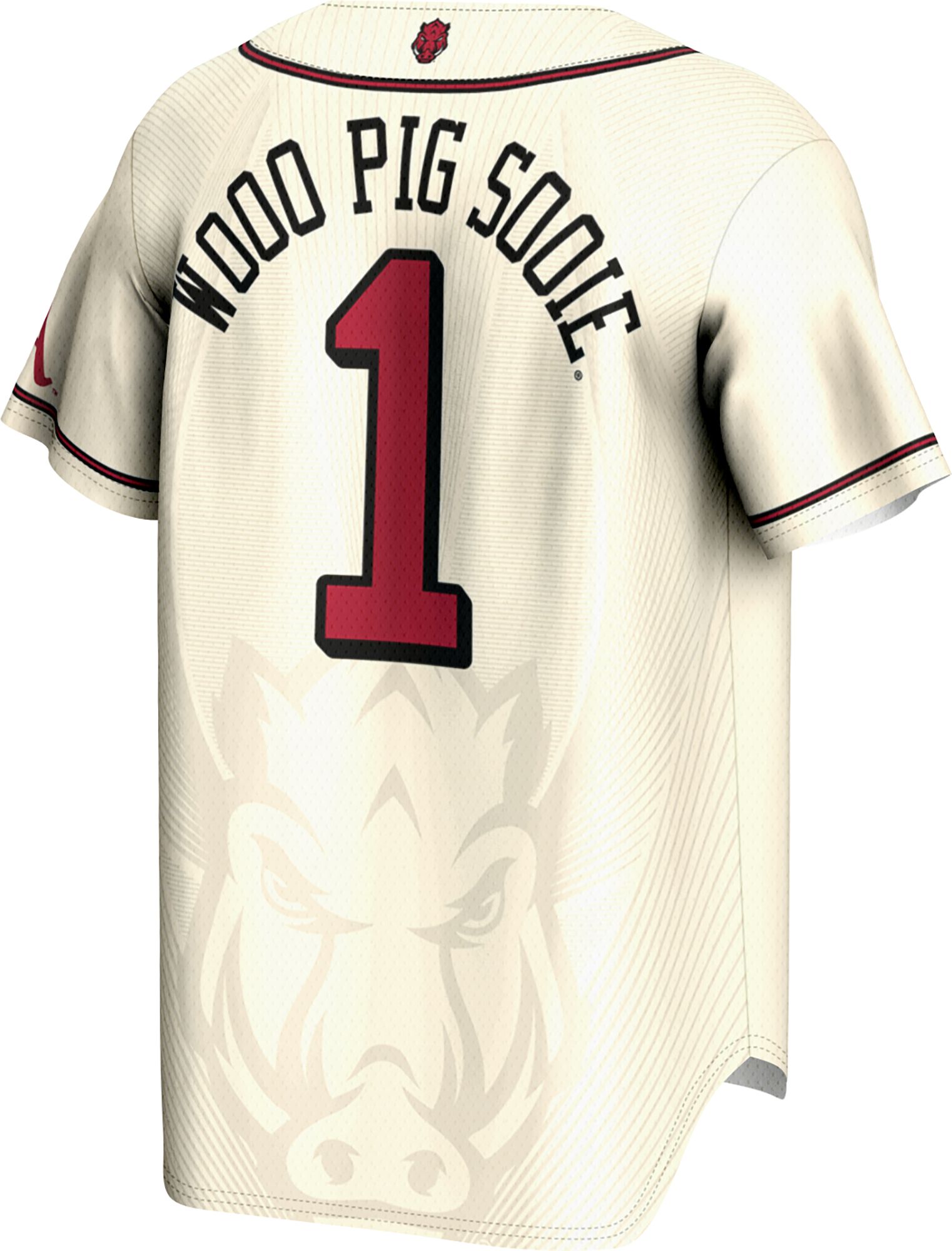 ProSphere Men's Arkansas Razorbacks Natural Baseball Jersey product image