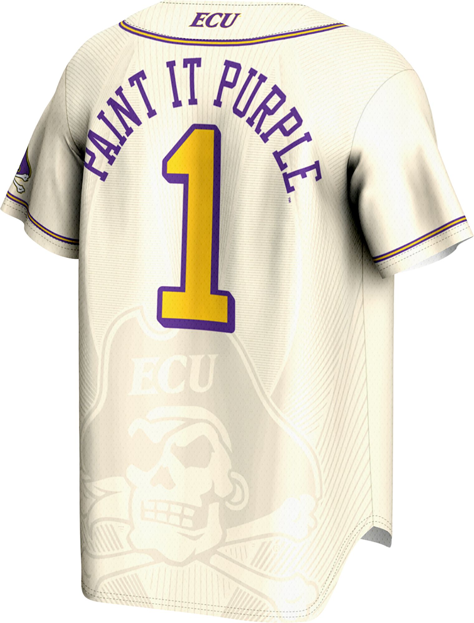 ProSphere Men's East Carolina Pirates Natural Baseball Jersey product image