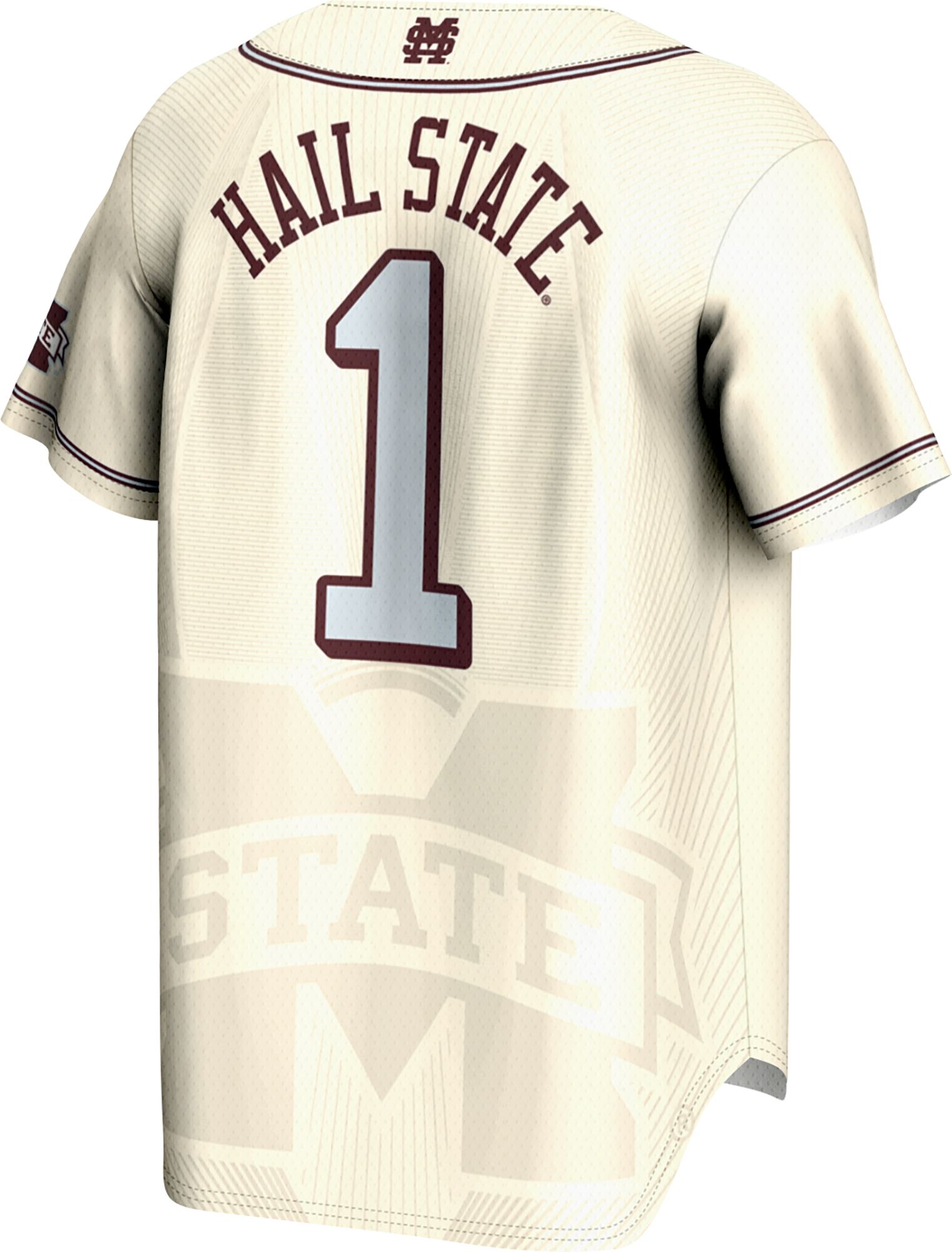 ProSphere Men's Mississippi State Bulldogs Natural Baseball Jersey product image