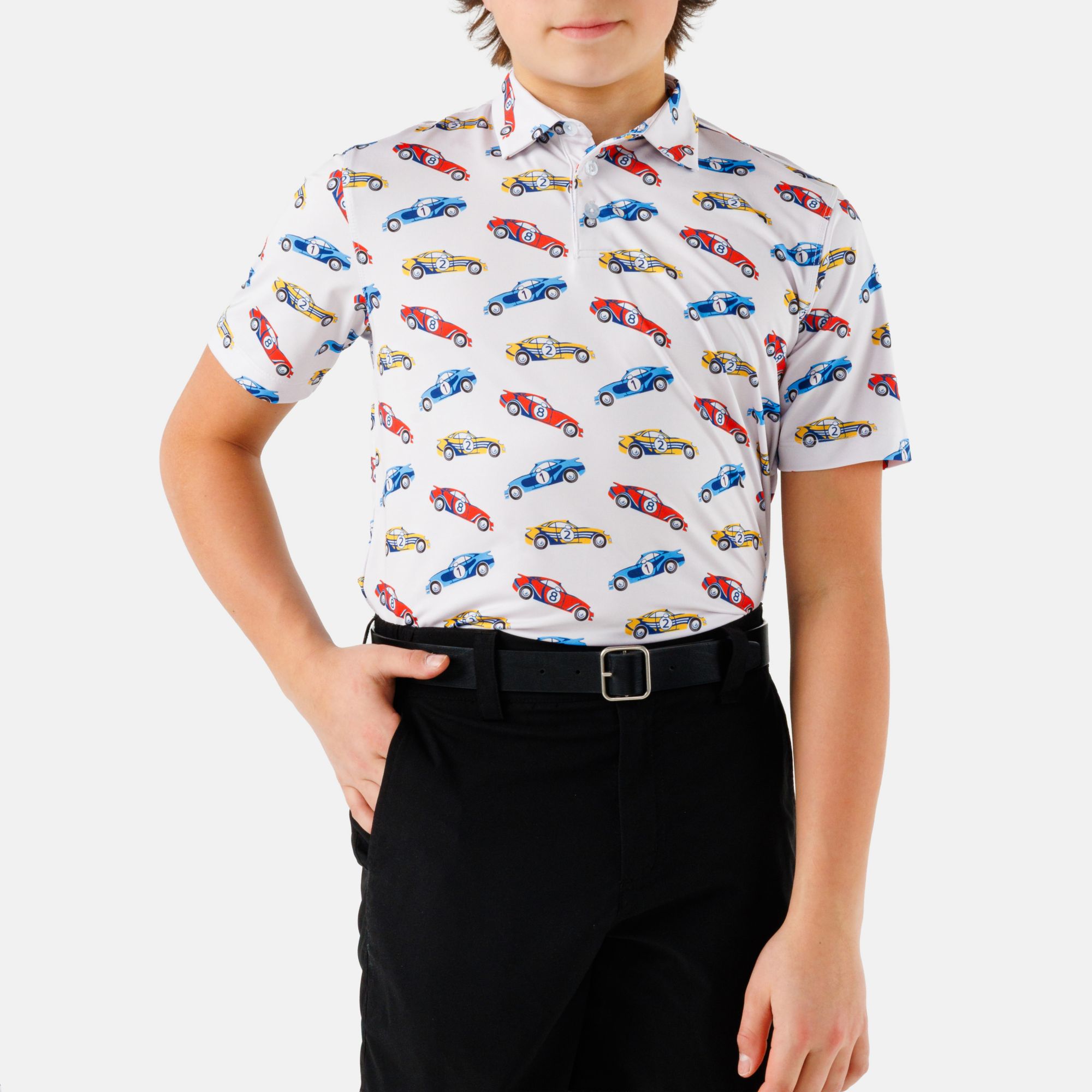 Waggle Boys' Fast Lane Golf Polo product image