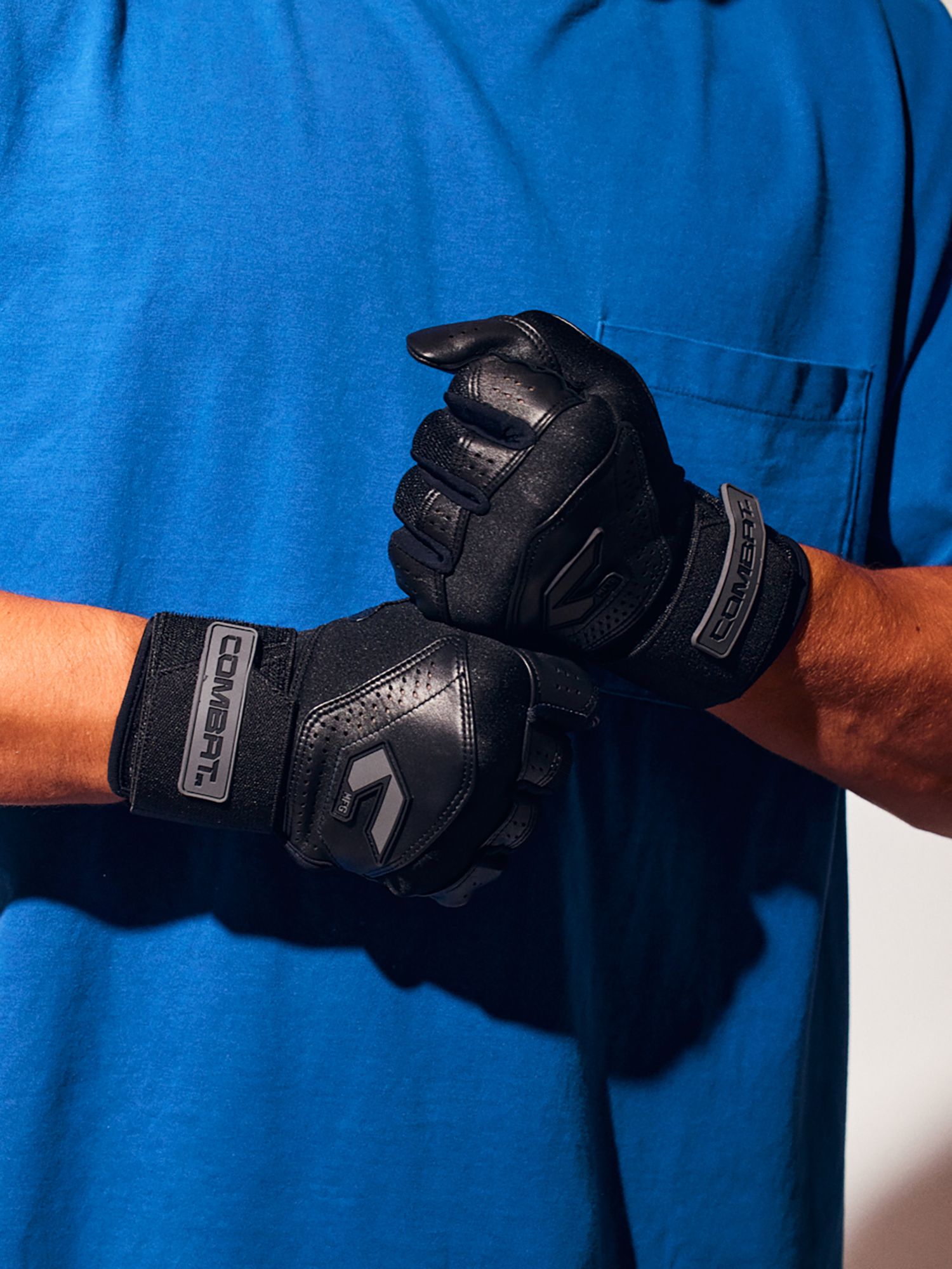 COMBAT MFG Adult Long Strap Batting Gloves product image