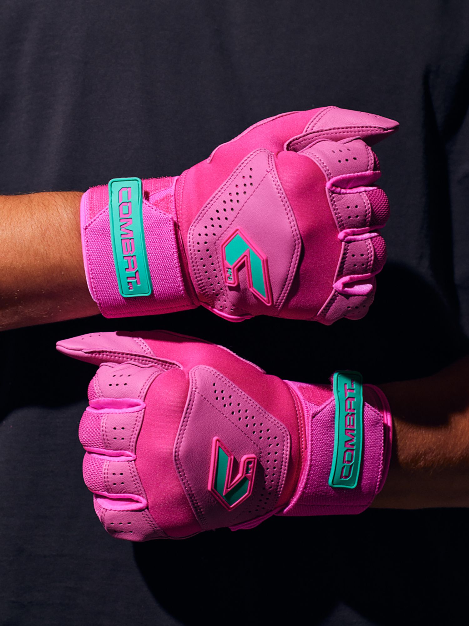 COMBAT MFG Adult Long Strap Batting Gloves product image