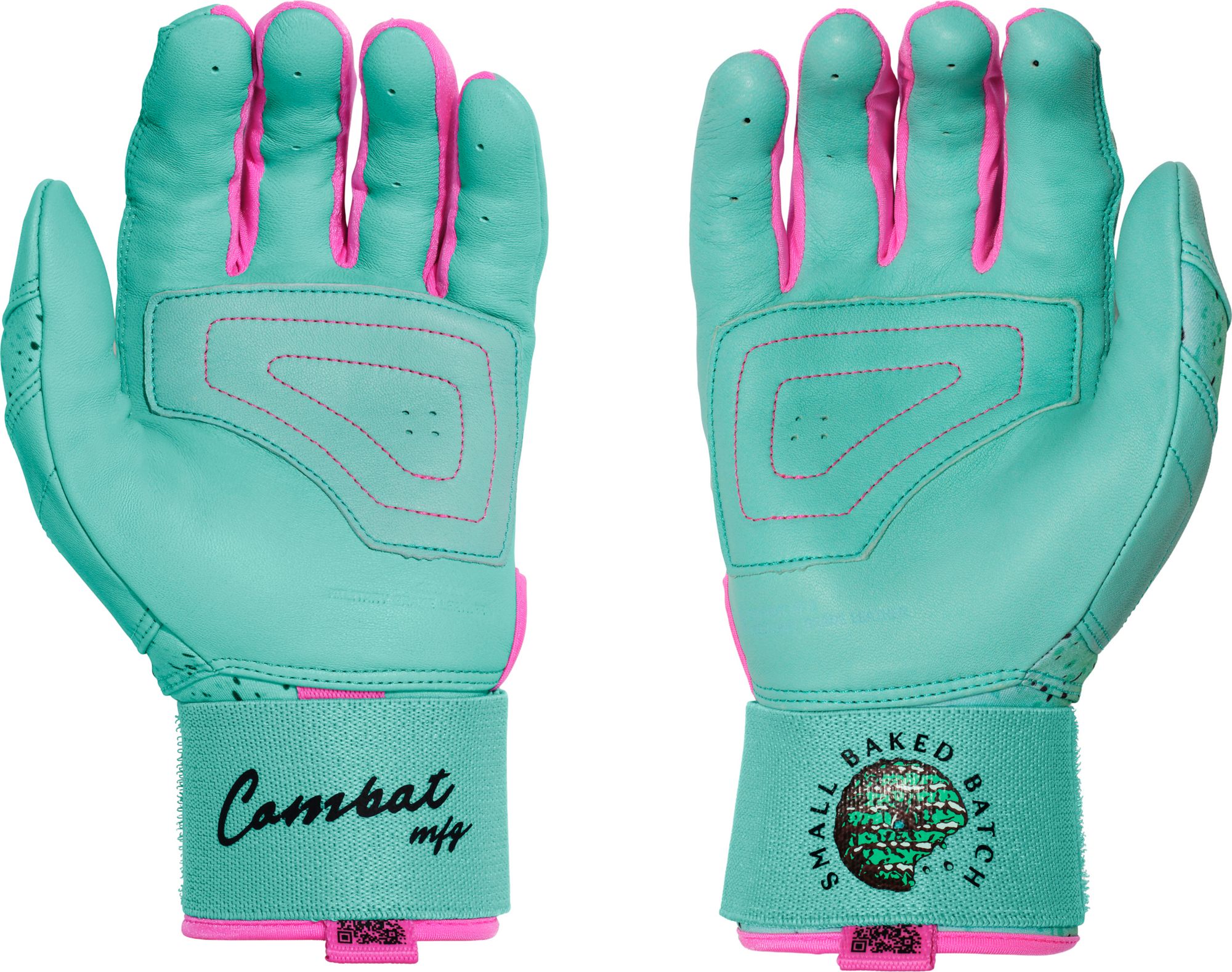 COMBAT MFG Cookie Jar Mint Chip Long Strap Baseball Batting Gloves product image