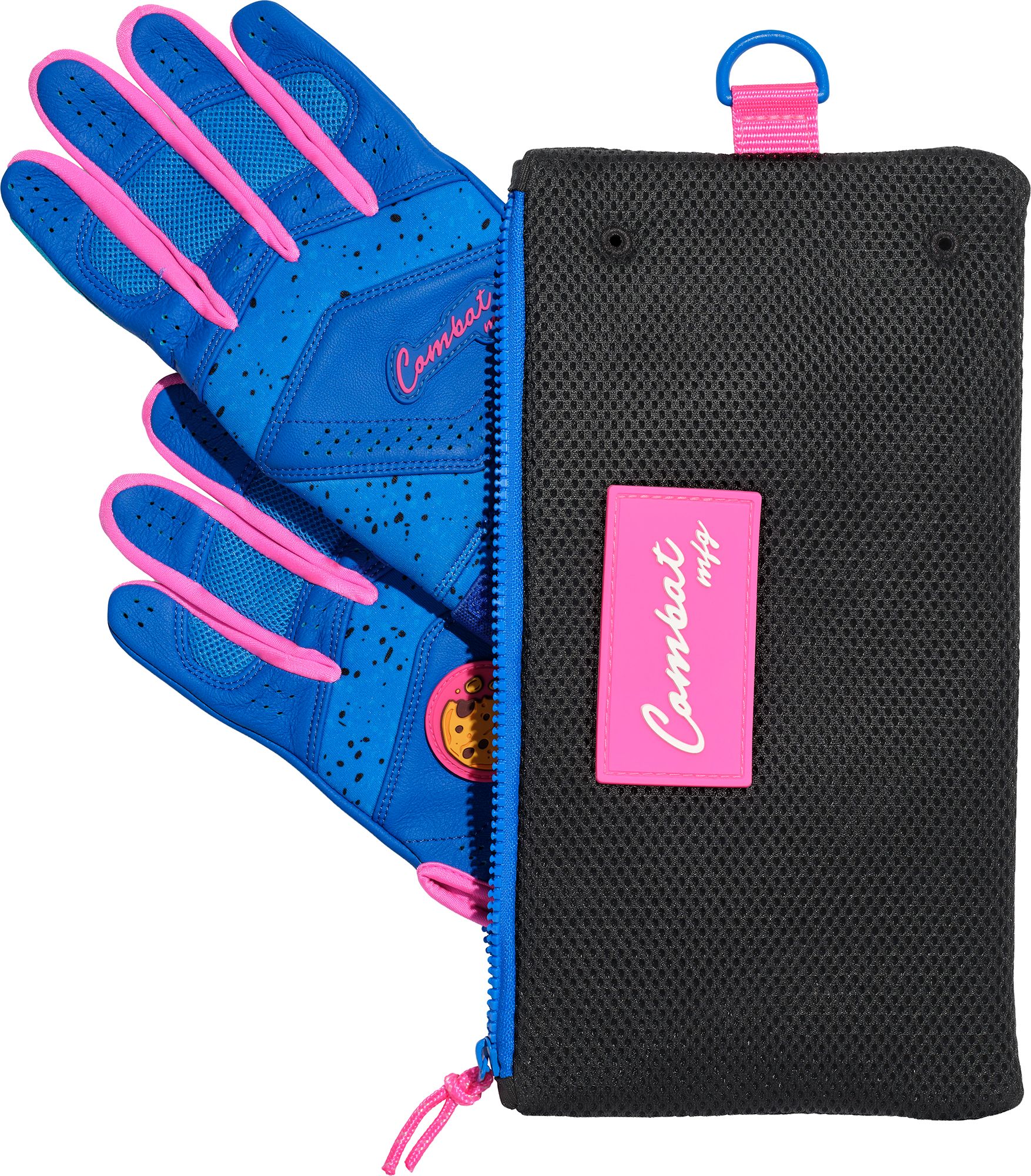 COMBAT MFG Cookie Jar Cookie Monster Long Strap Baseball Batting Gloves product image