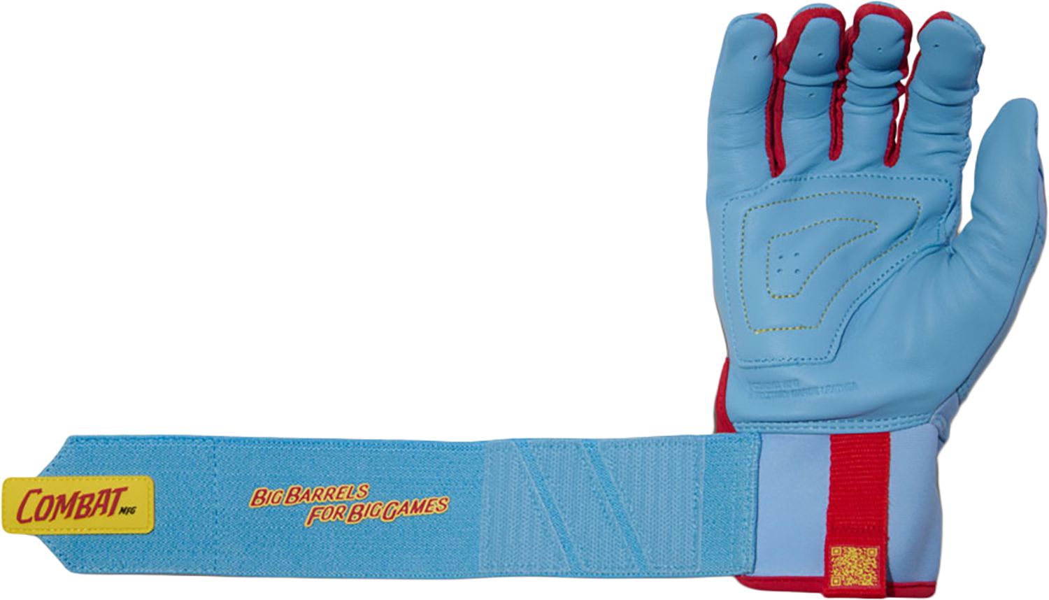 COMBAT MFG Outdoor Big Barrels Long Strap Baseball Batting Gloves product image