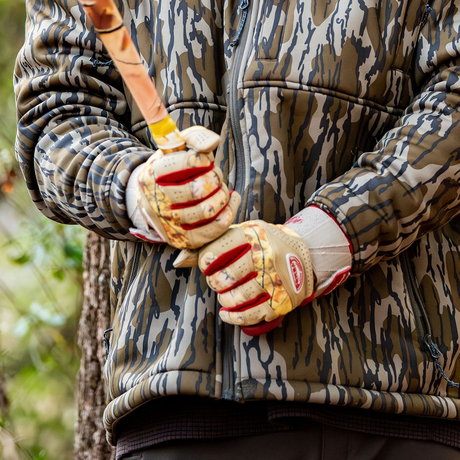 COMBAT MFG Outdoor Hunter Long Strap Baseball Batting Gloves product image